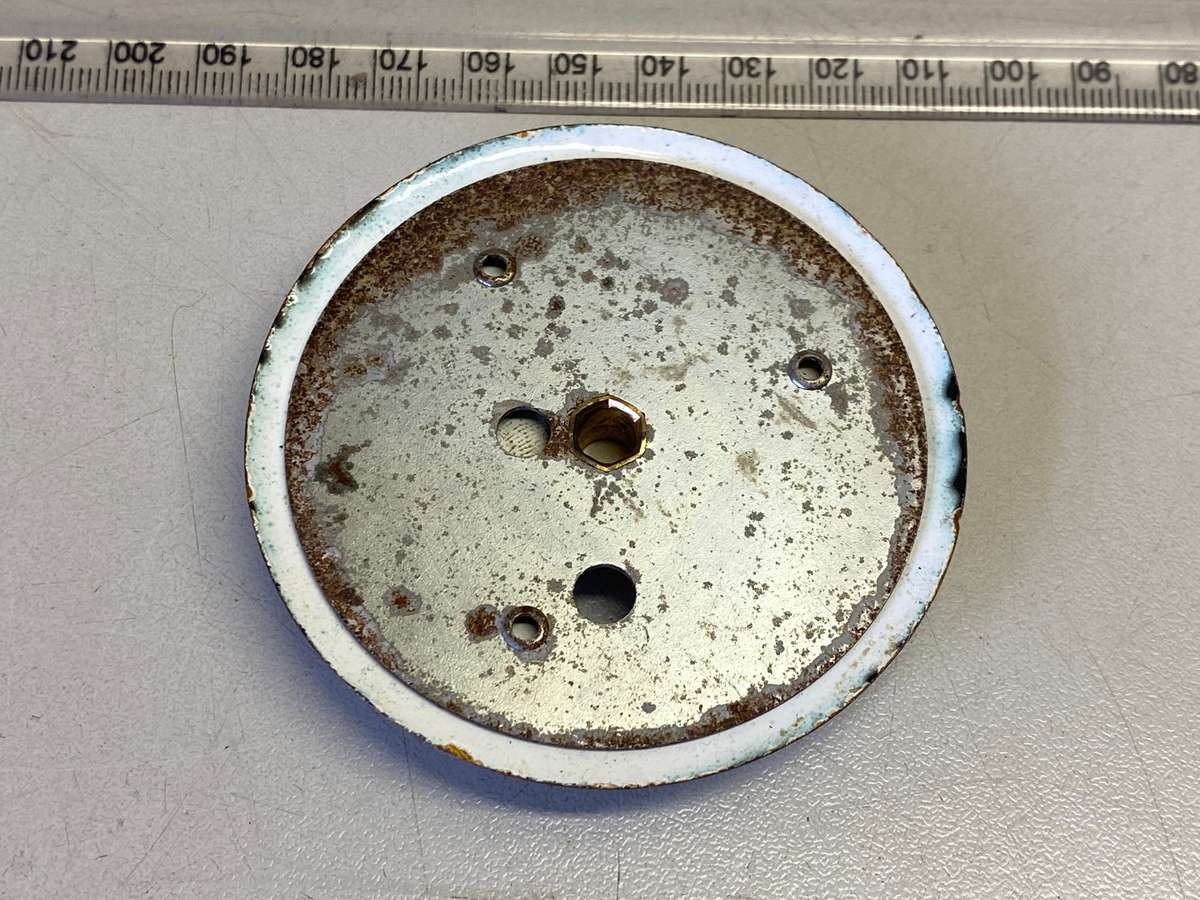 Small enamelled clock dial - 72mm