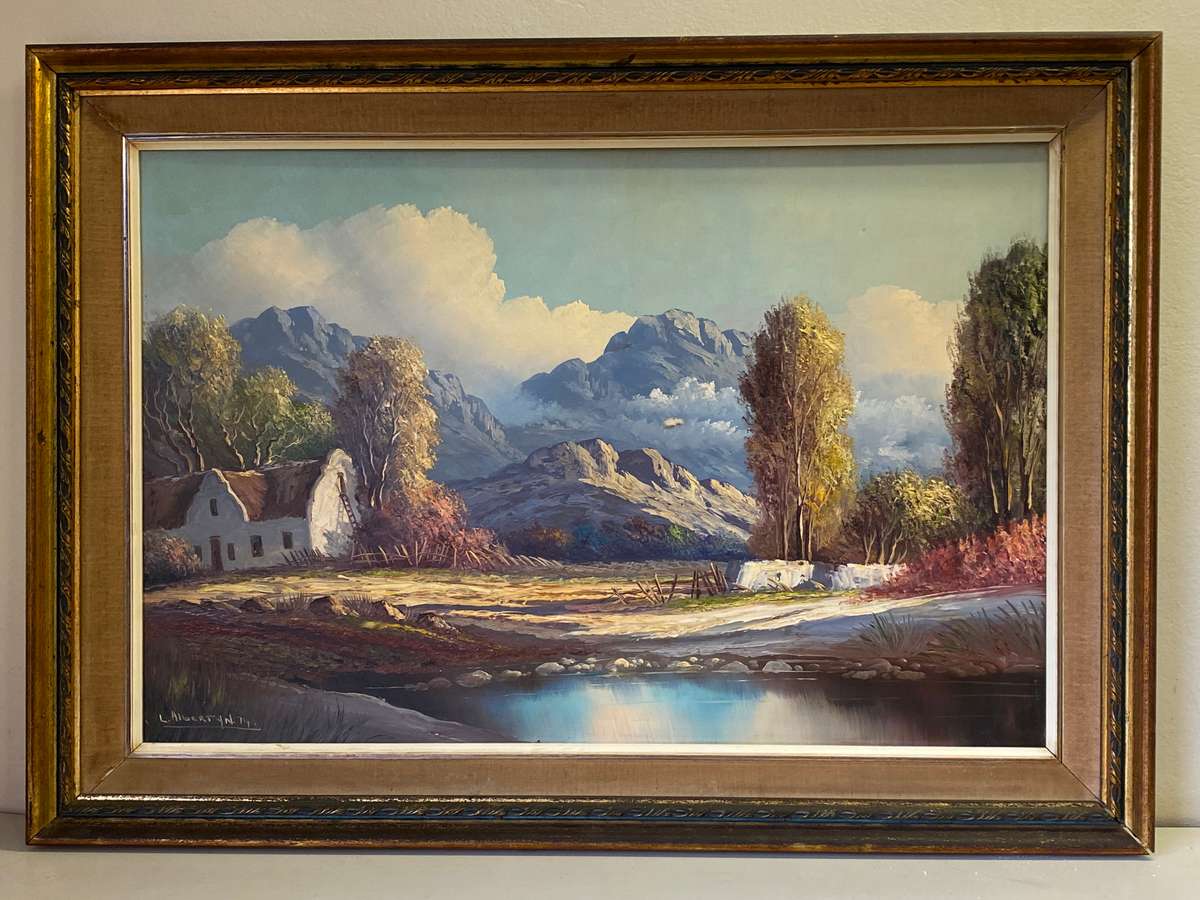 L. Albertyn- Cape landscape oil painting