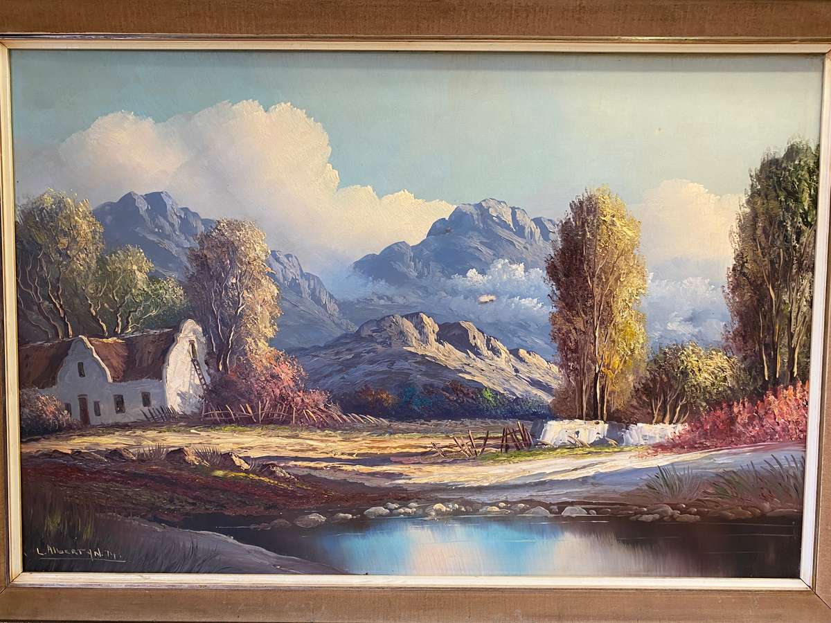 L. Albertyn- Cape landscape oil painting