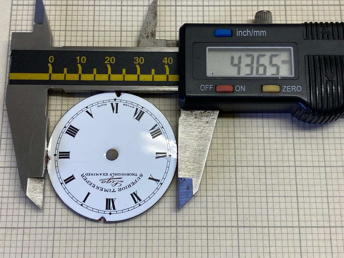 LIGA  SUPERIOR TIMEKEEPER - 43.65mm pocket watch dial