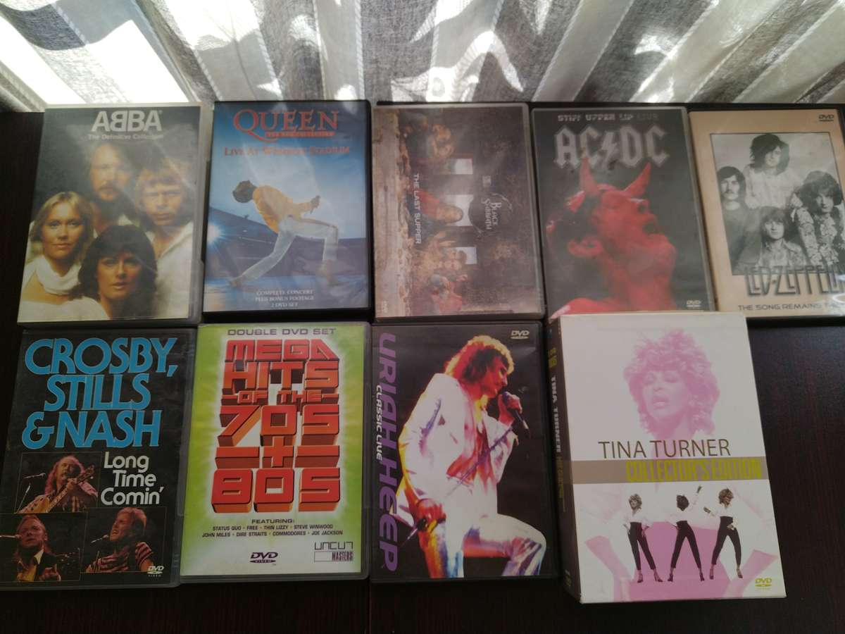 Assorted 70's and 80's music DVDs - Set No. 2