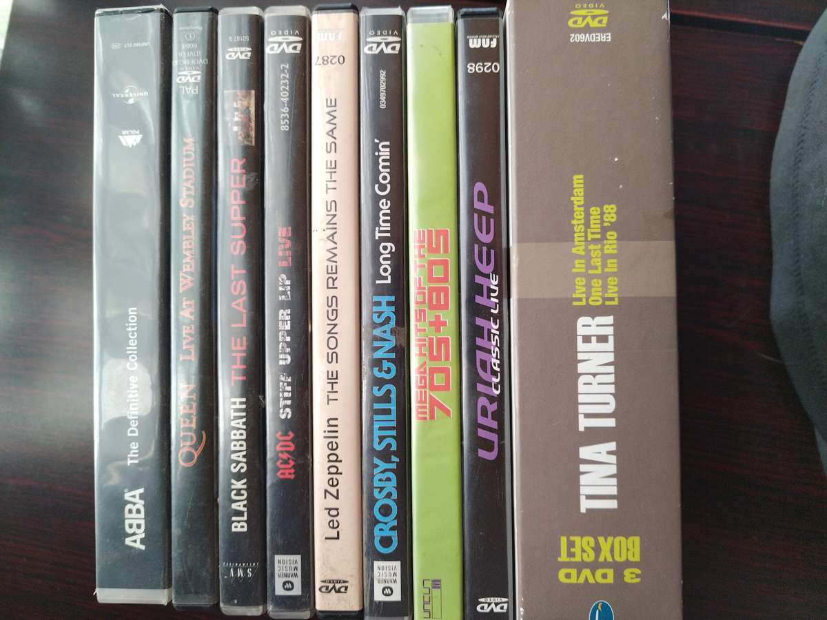 Assorted 70's and 80's music DVDs - Set No. 2