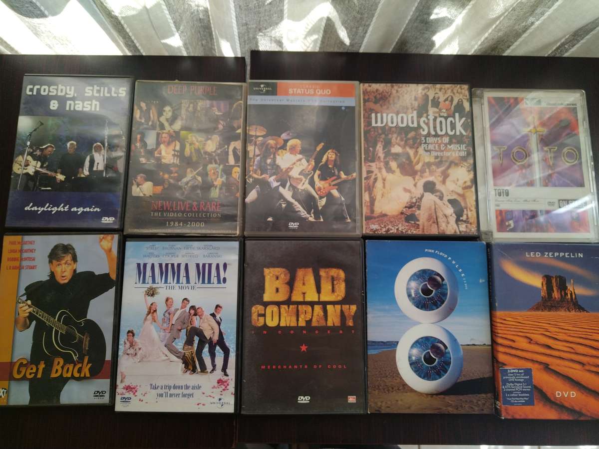 Assorted 70's and 80's music DVDs - Set No. 5
