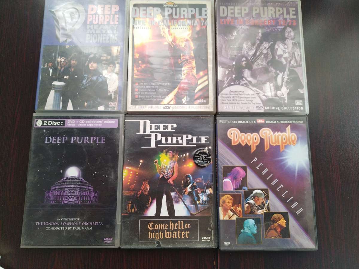Set of 6 best Deep Purple DVDs