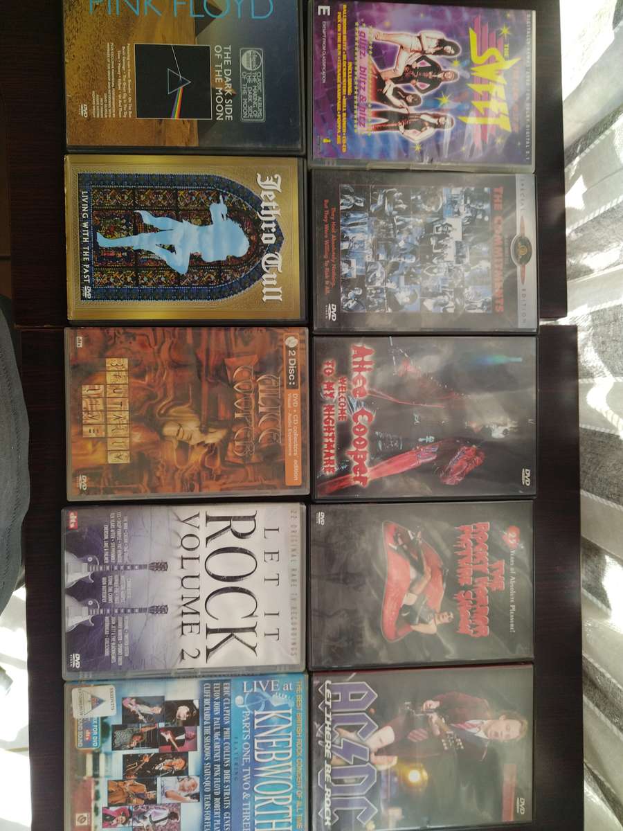 Assorted 70's and 80's music DVDs - Set No. 3