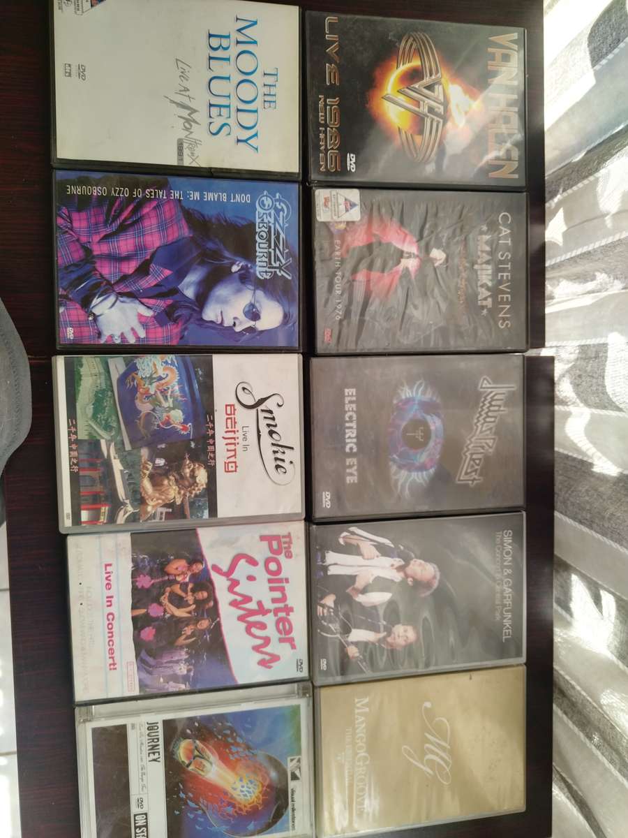 Assorted 70's and 80's music DVDs - Set No. 4