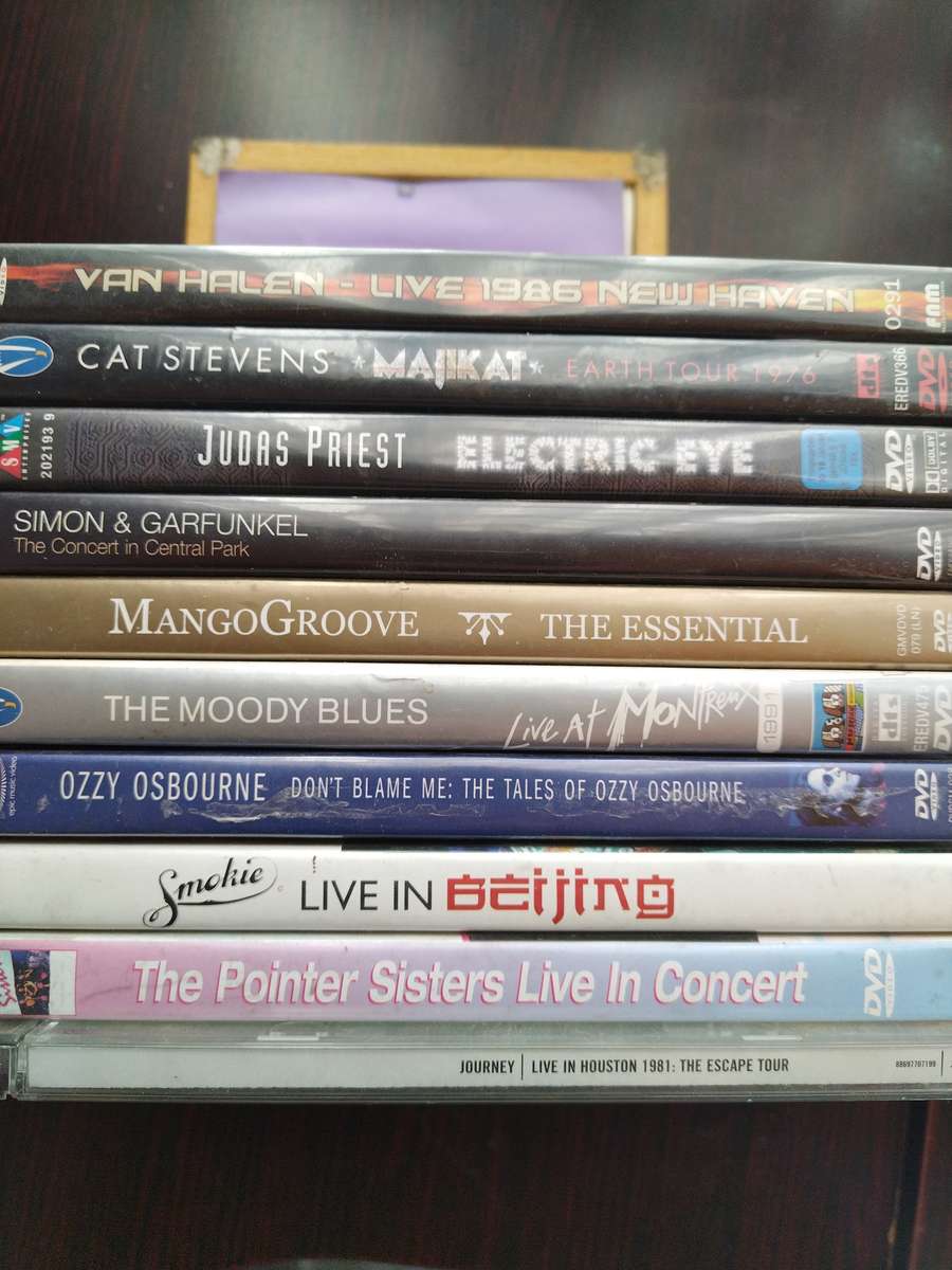 Assorted 70's and 80's music DVDs - Set No. 4