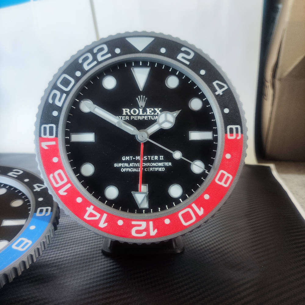 GMT Master II  - Fan Art Desk Clock "Pepsi, Coke or Batman"