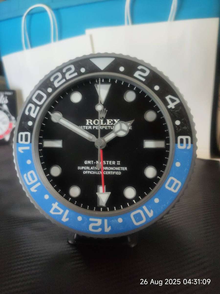 Rolex GMT Master II  - Fan Art Desk Clock