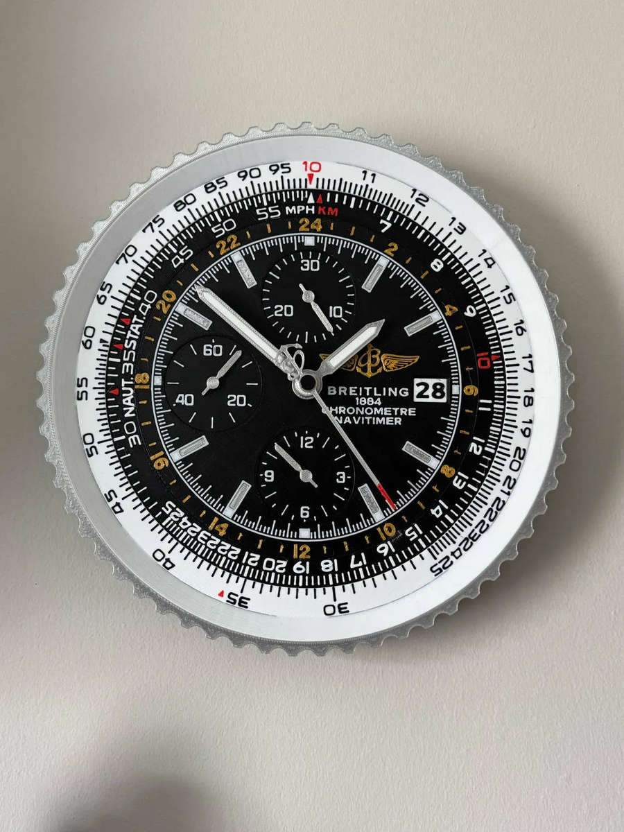 Breitling Navitimer inspired 3D printed wall clock