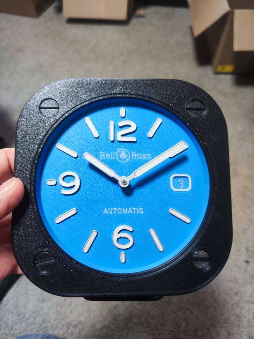 B & R Inspired Fan Art - Large Desk or Small Wall Clock
