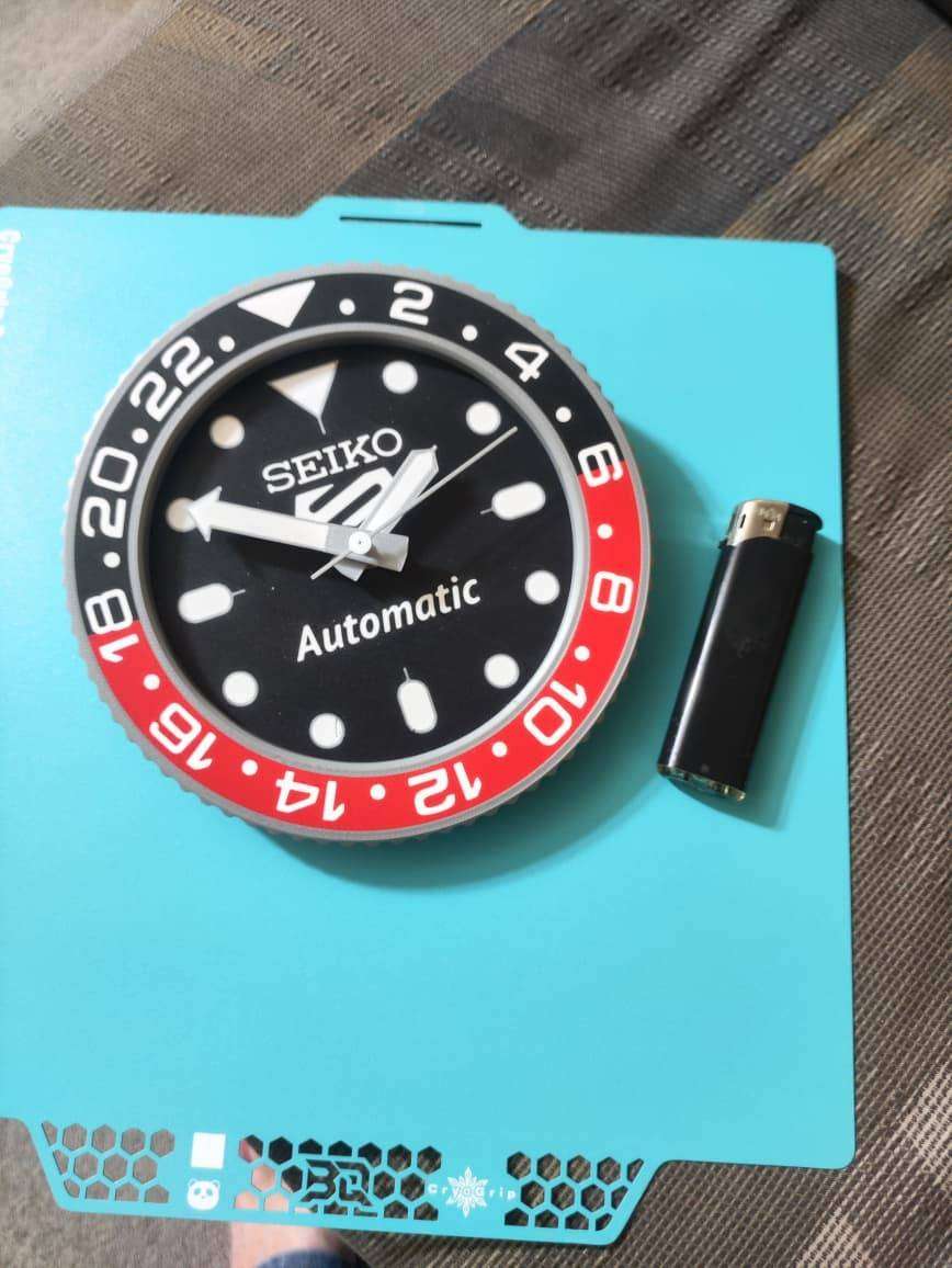 Seiko 5 Inspired Small Wall or Desk Clock