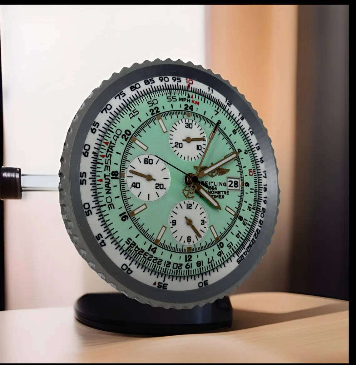 Breitling Navitimer inspired 3D printed wall clock