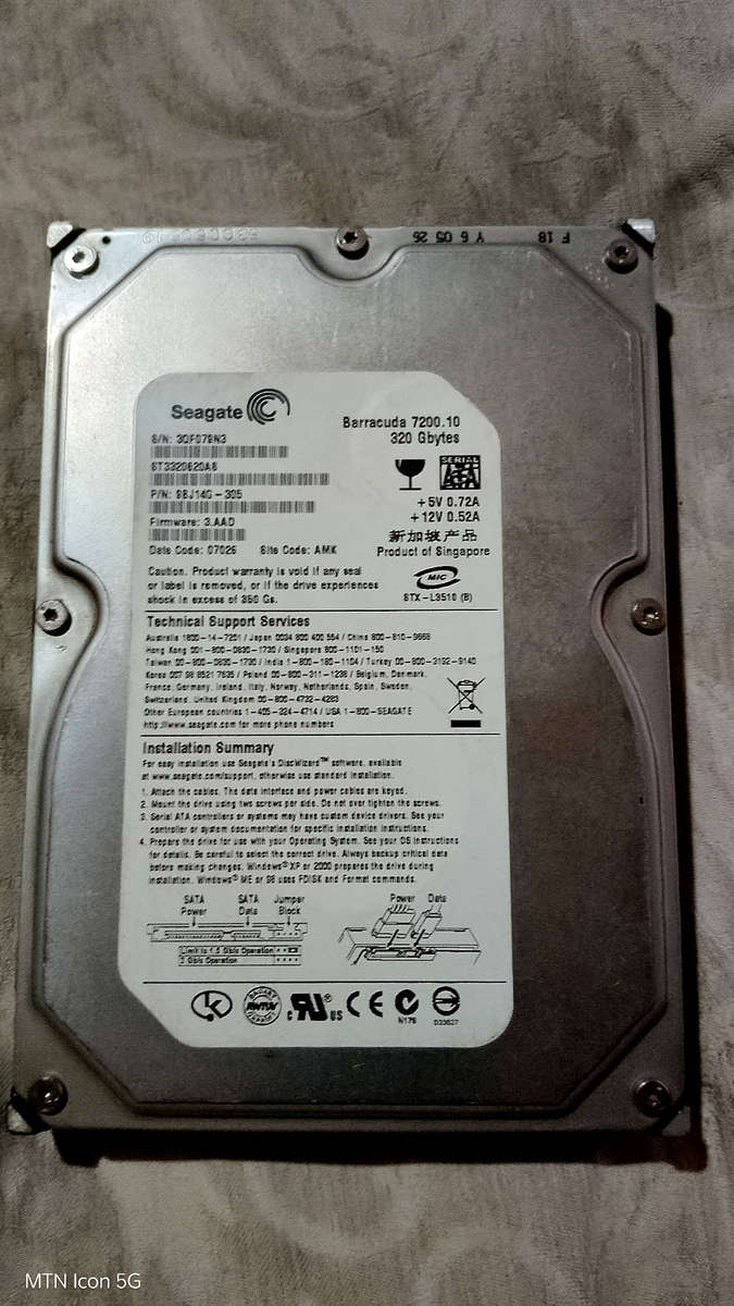 HDD Bundle: 3x Seagate SATA HDD's (Over 1TB Total Storage)