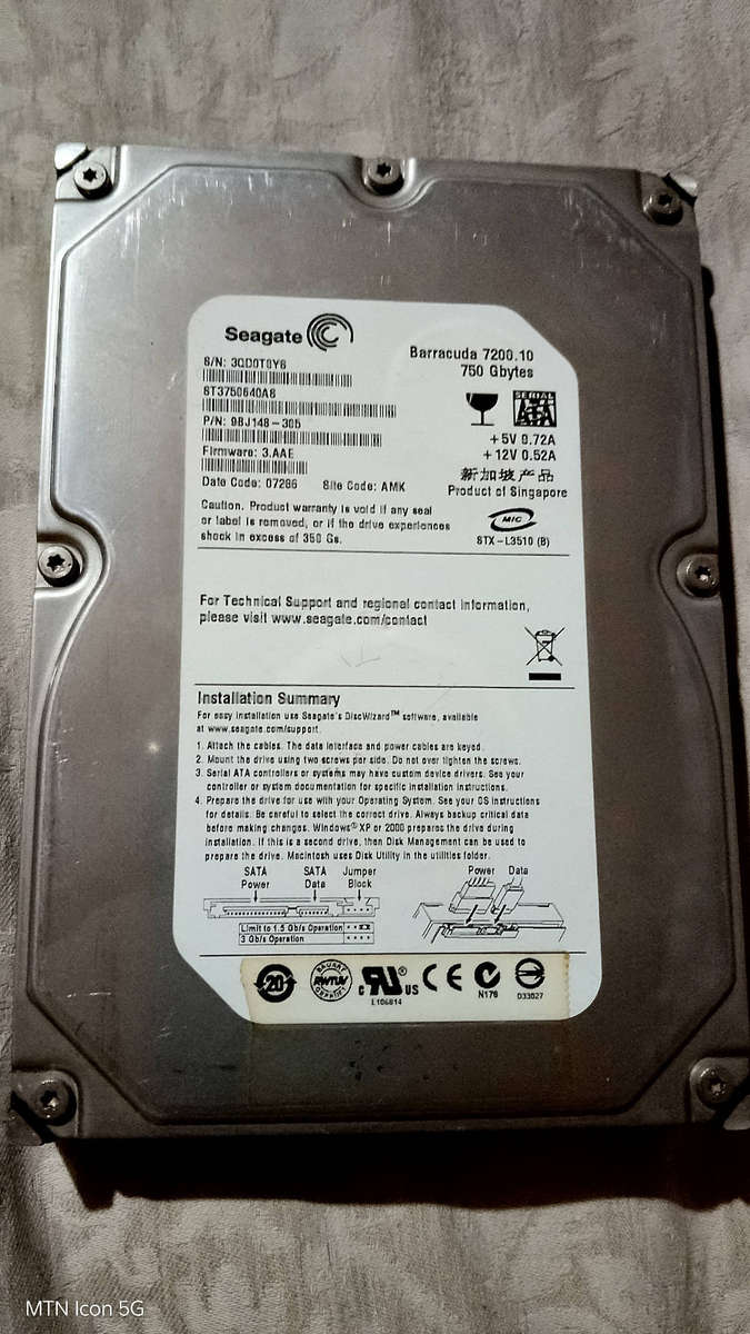 HDD Bundle: 3x Seagate SATA HDD's (Over 1TB Total Storage)