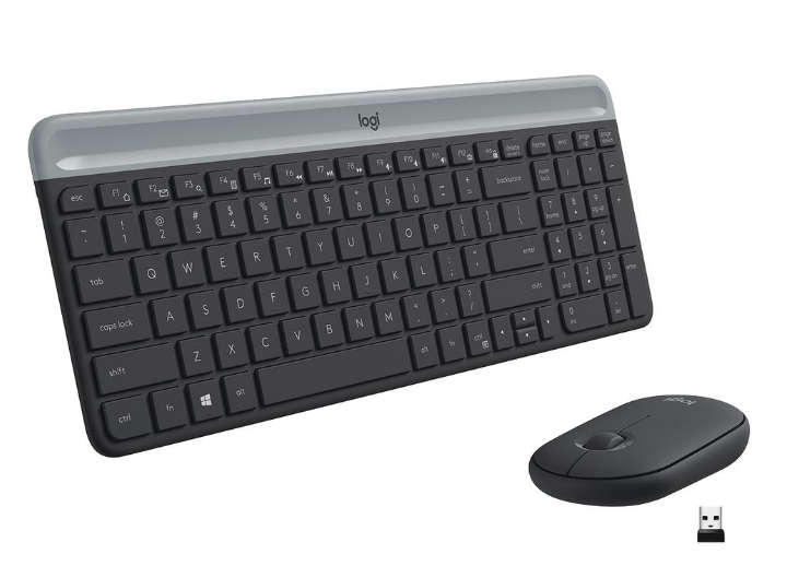 Logitech MK470 Slim Wireless Keyboard and Mouse Combo - Graphite