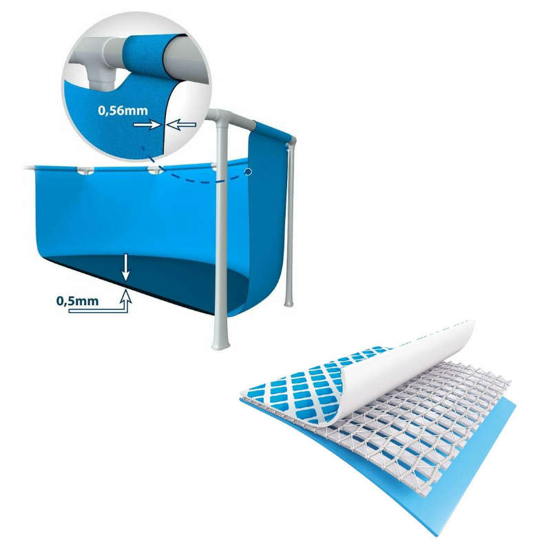 Intex Rectangular Frame Pool 3m x 2m x 75cm