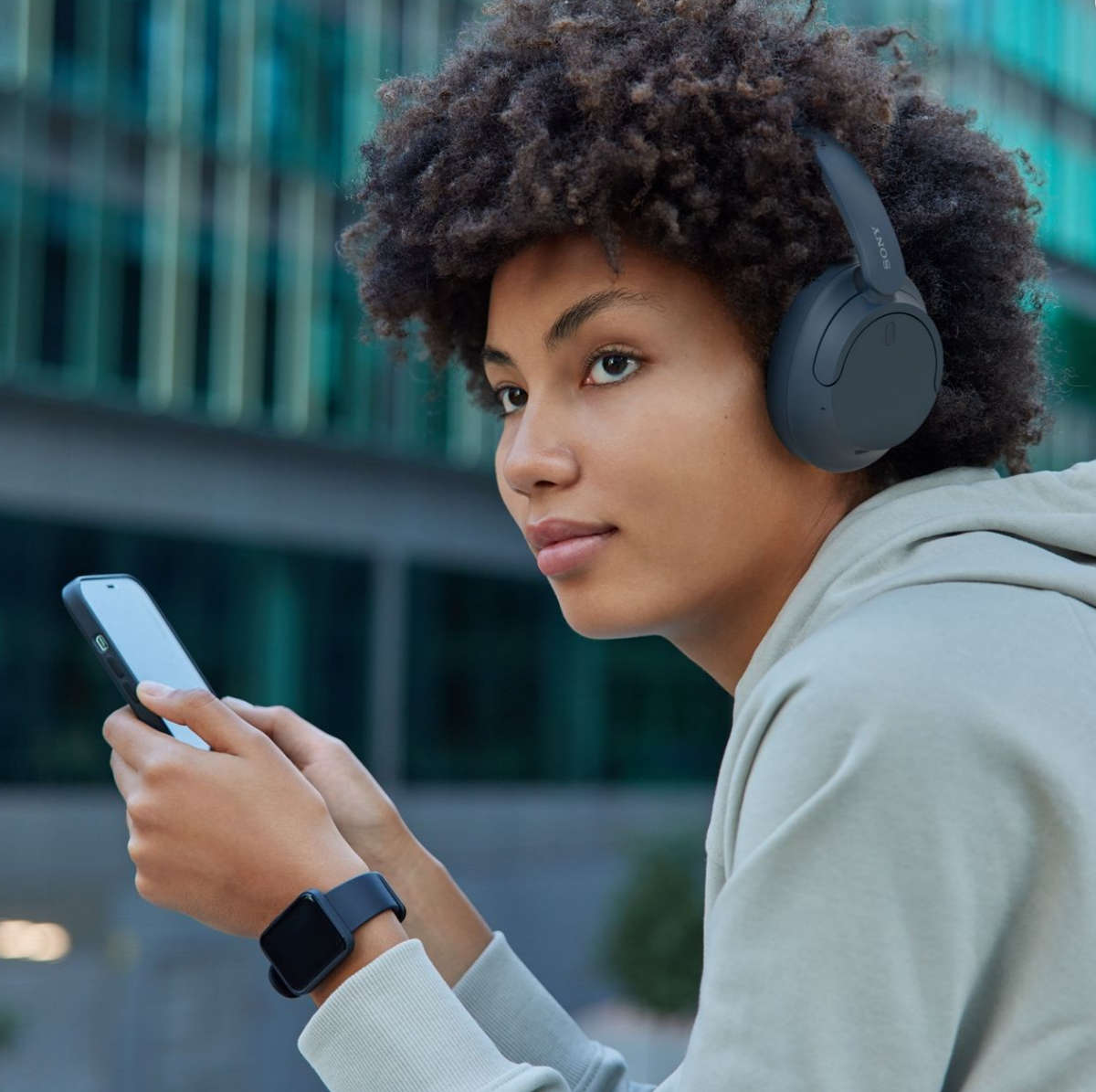 Sony WH-CH720 Noise Cancelling Over-Ear Headphones - Blue