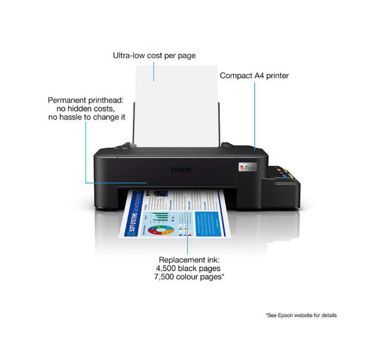 Epson EcoTank Printer - L121 10W USB A4 Single Function Printers