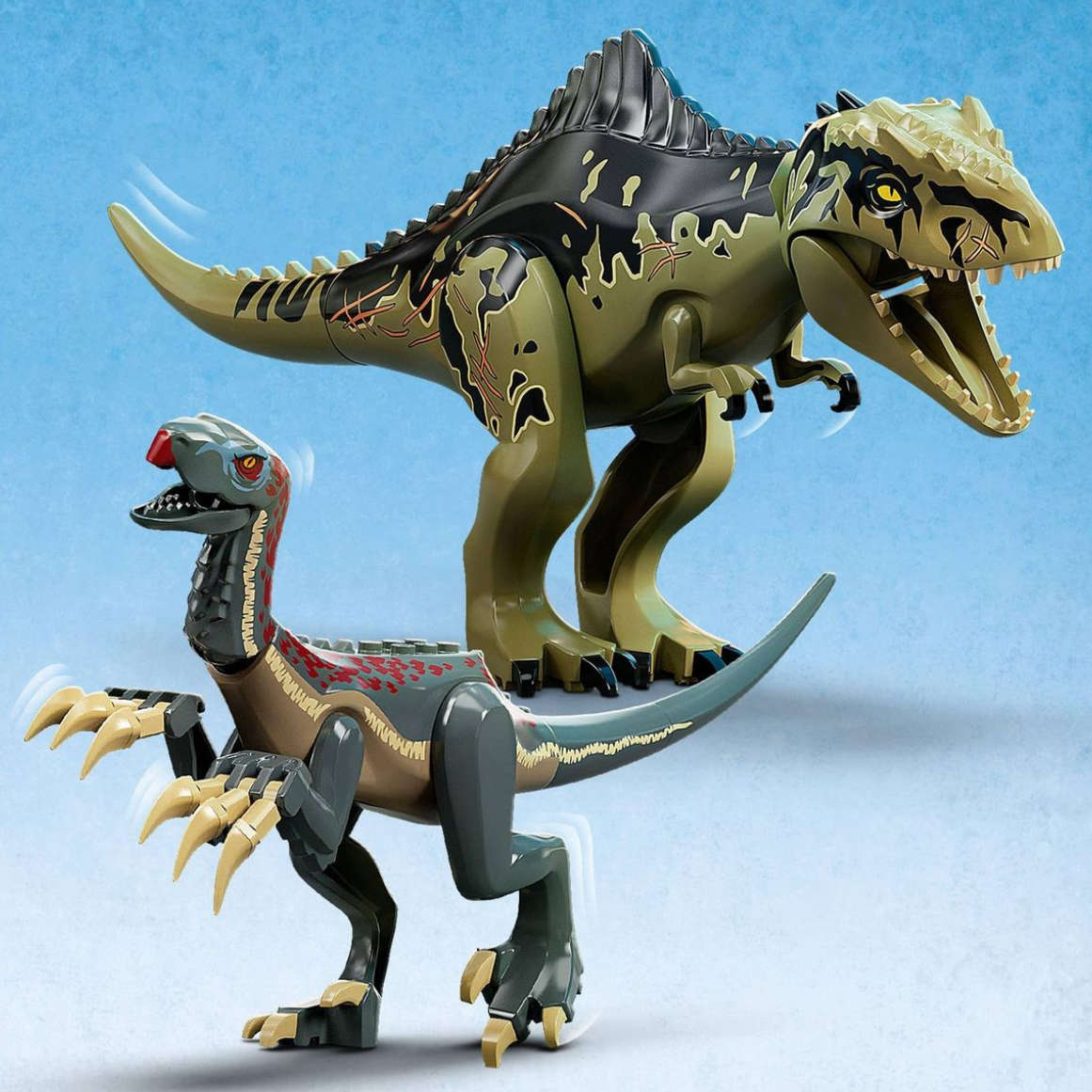 LEGO® Jurassic World Giganotosaurus & Therizinosaurus Attack 76949 Building Toy Cars (658 Pieces)