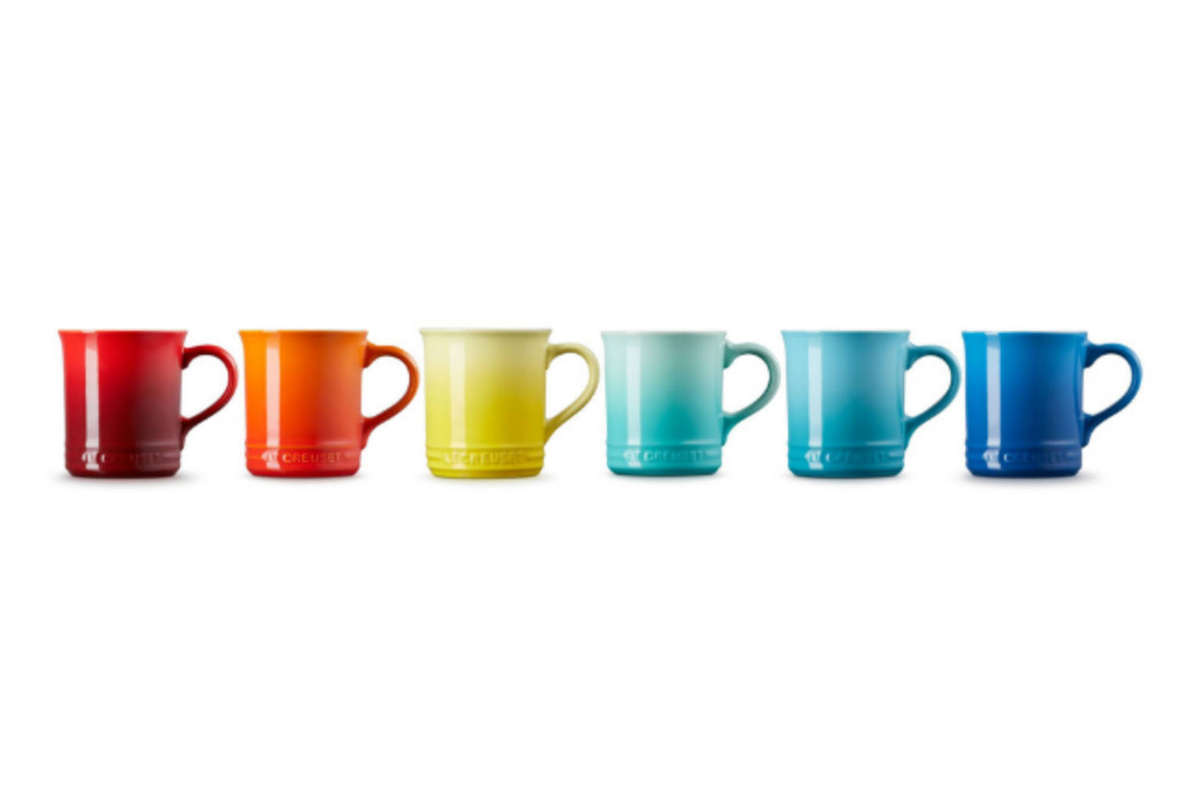 Le Creuset Rainbow Seattle Mugs Set of 6 - 400ml