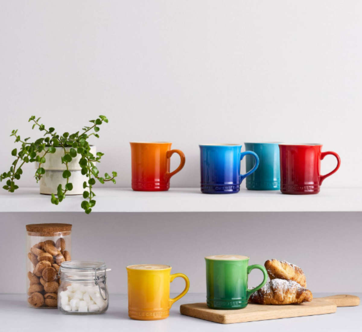 Le Creuset Rainbow Seattle Mugs Set of 6 - 400ml