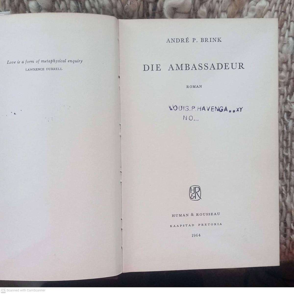Die Ambassadeur -- André P. Brink