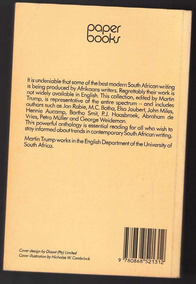 Armed vision: Afrikaans writers in English -- Martin Trump