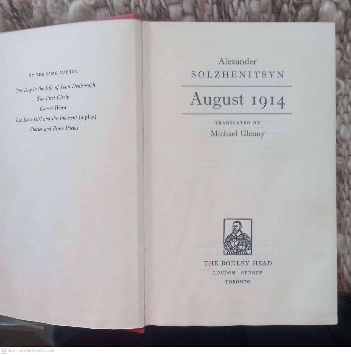 August 1914 -- Alexander Solzhenitsyn