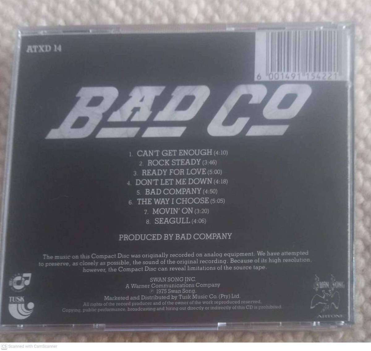 Bad Company -- Bad Company (CD)