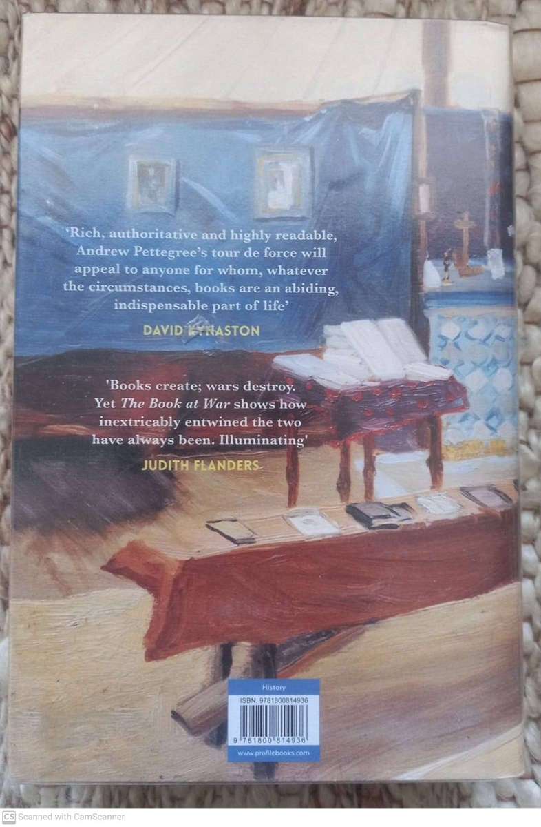 The Book at War: Libraries and Readers in an Age of Conflict --  Andrew Pettegree