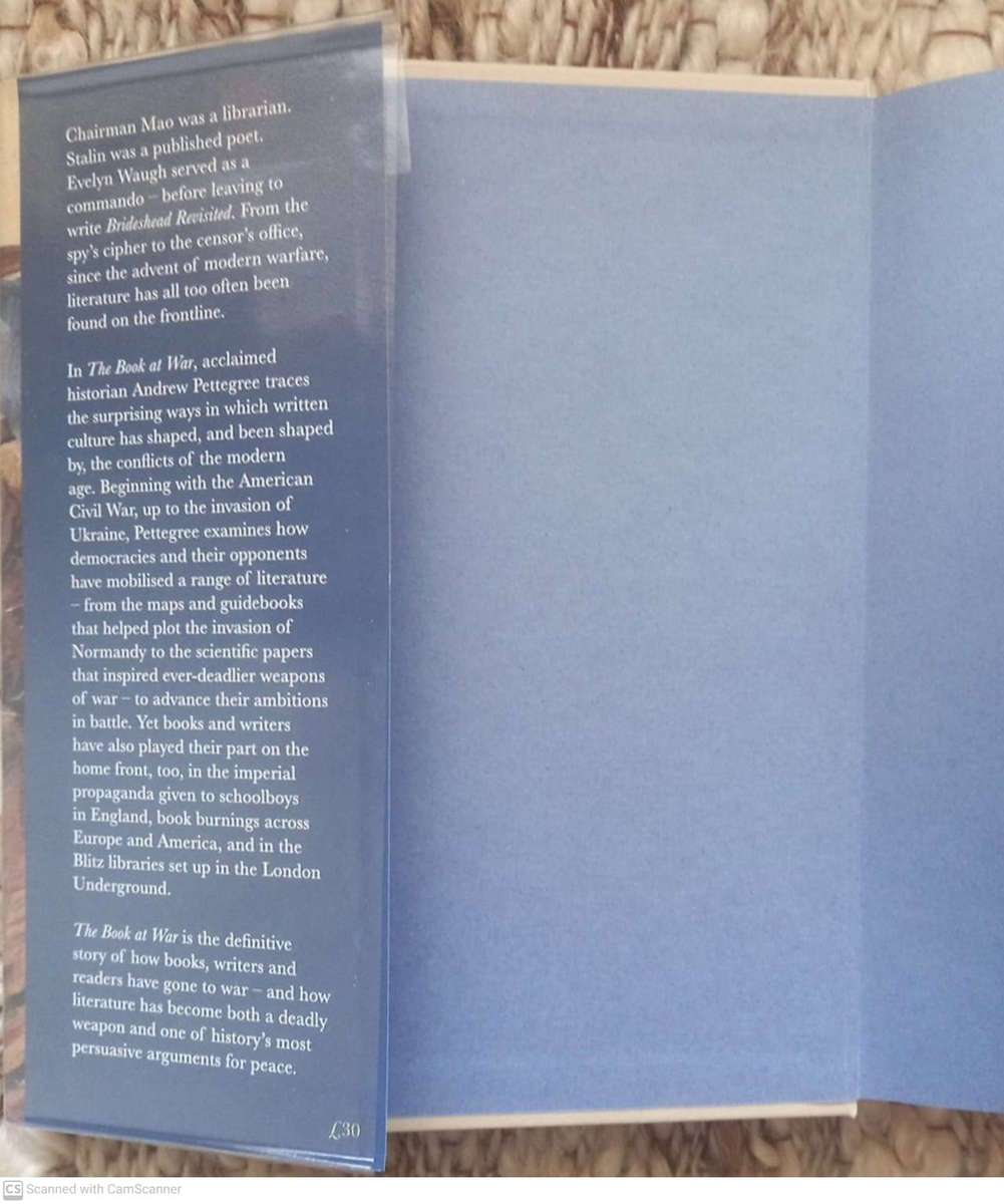 The Book at War: Libraries and Readers in an Age of Conflict --  Andrew Pettegree