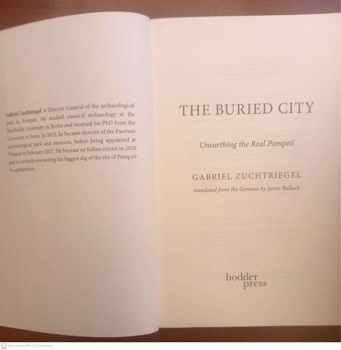 The Buried City: Unearthing the Real Pompeii   --  Gabriel Zuchtriegel