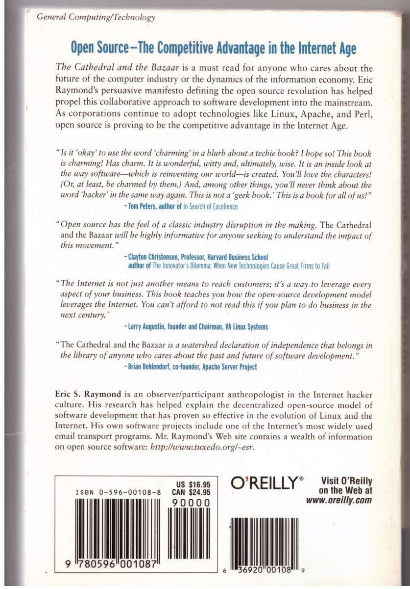The Cathedral & the Bazaar: Musings on Linux and Open Source by an Accidental Revolutionary - Eric S