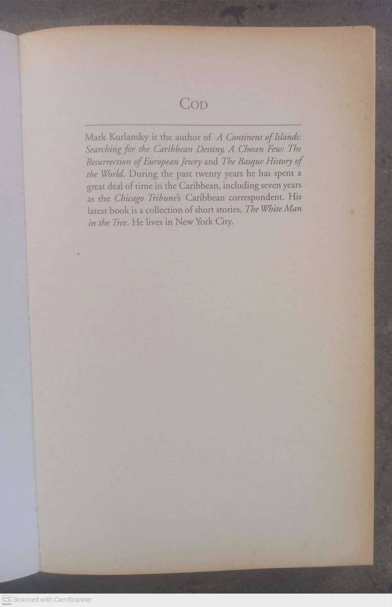 Cod: A Biography of the Fish That Changed the World -- Mark Kurlansky
