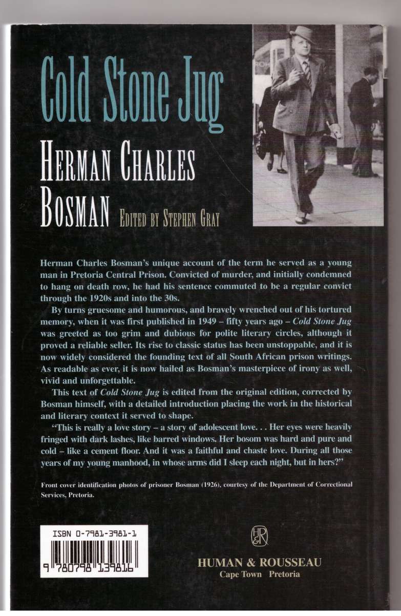 Cold Stone Jug -- Herman Charles Bosman