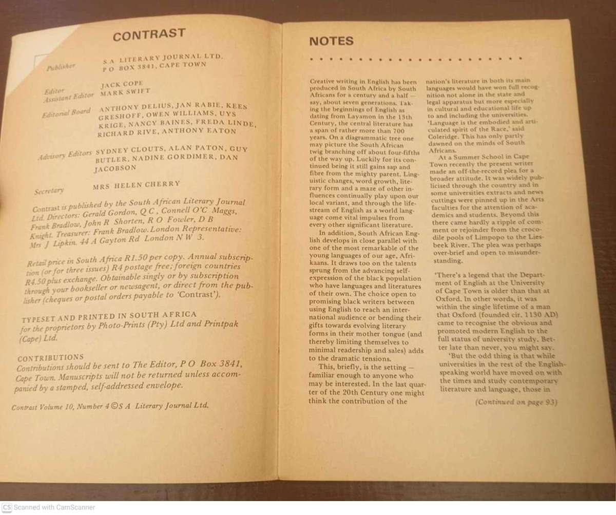 Contrast 40 - Volume 10, Number 4, August 1976
