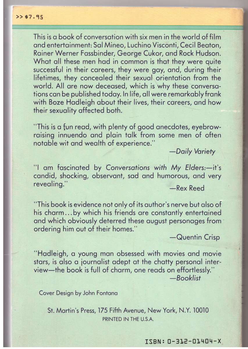 Conversations With My Elders - Boze Hadleigh