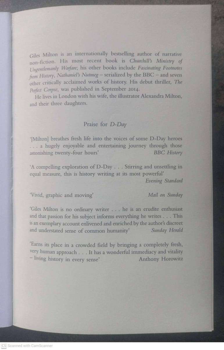 D-Day: The Soldiers' Story -- Giles Milton