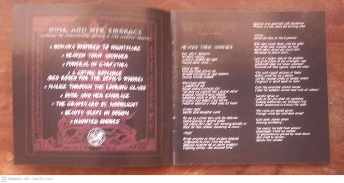 Cradle Of Filth  Dusk And Her Embrace (CD)