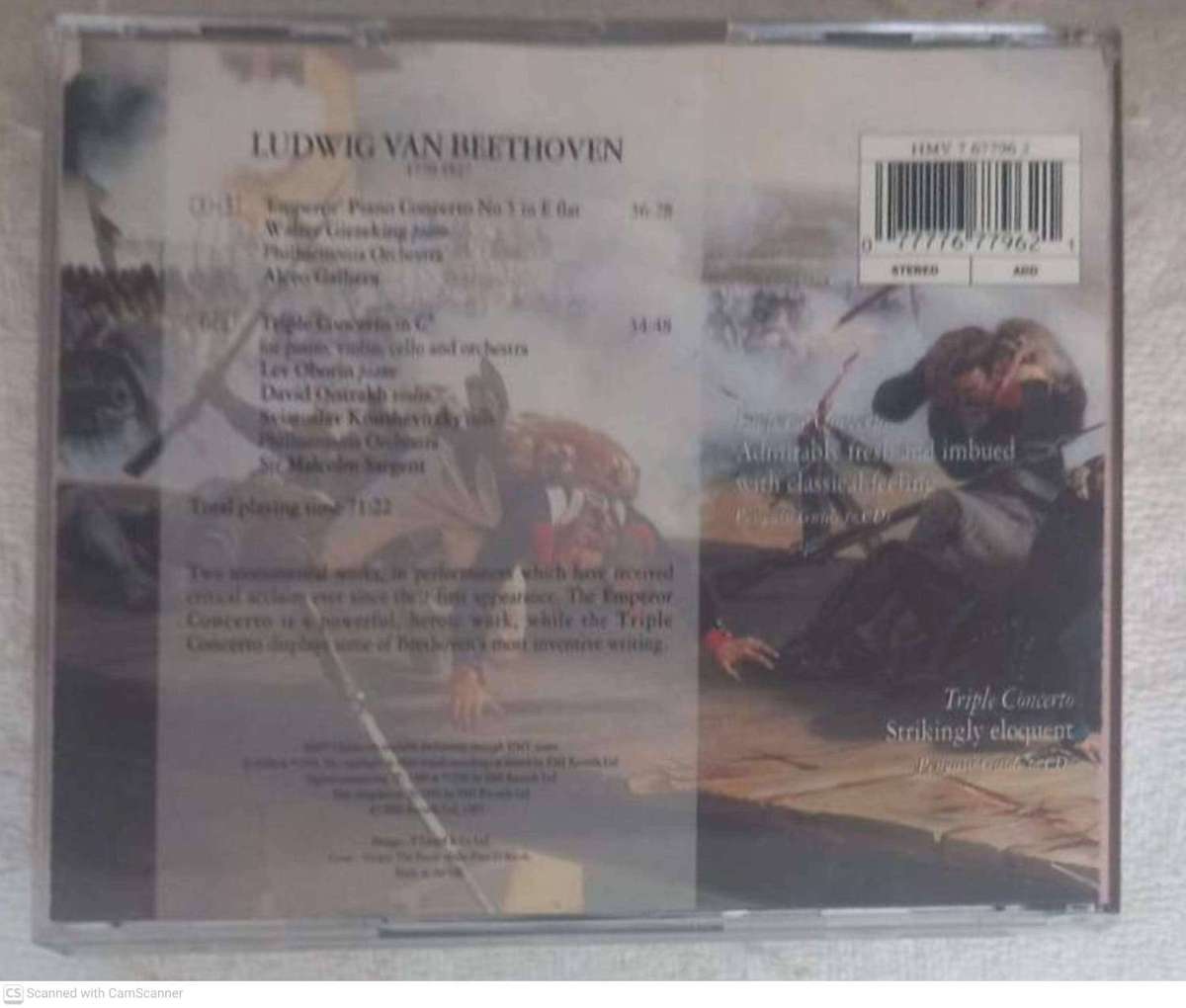 Beethoven  Concerto No. 5 (The "Emperor") / Triple Concerto (CD)