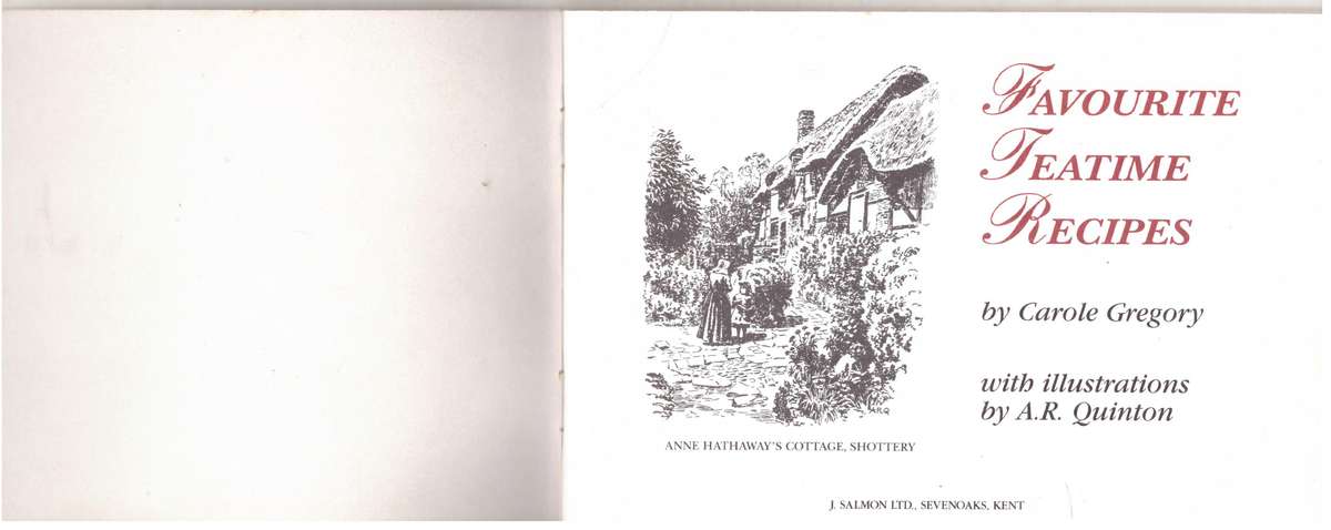 Favourite Teatime Recipes -- Carole Gregory
