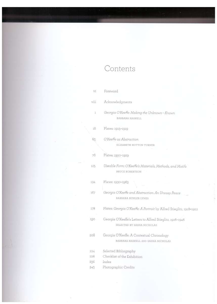 Georgia O'Keeffe: Abstraction -- Barbara Haskell (Editor)