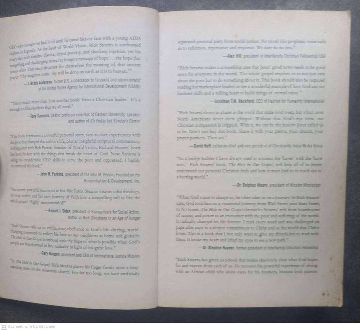 The Hole in Our Gospel -- Richard Stearns