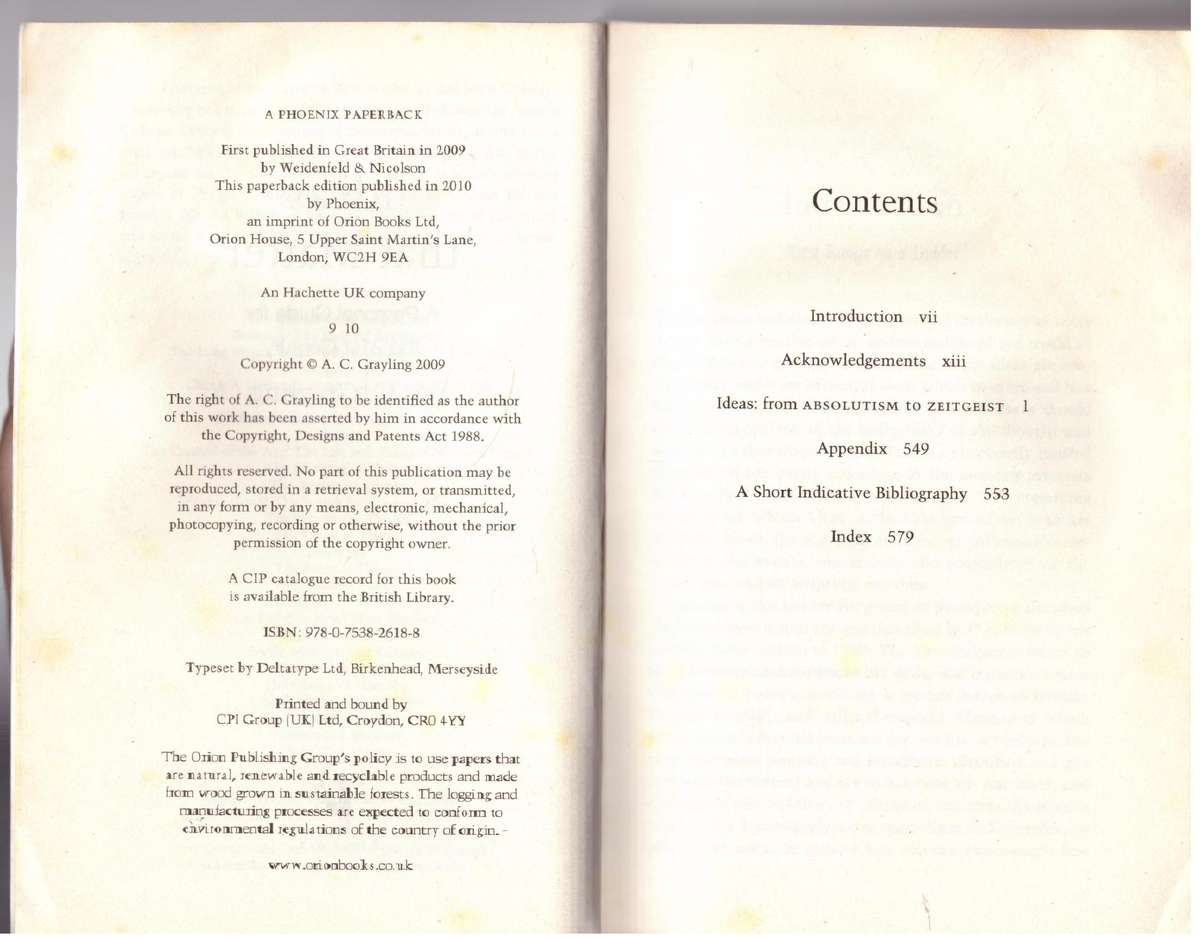 Ideas That Matter: A Personal Guide for the 21st Century - A.C. Grayling