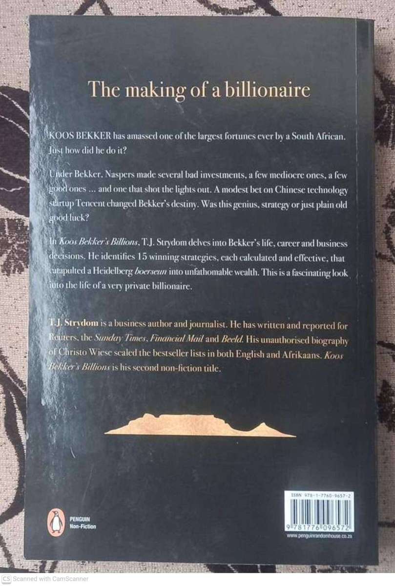 Koos Bekker's Billions --  T. J. Strydom