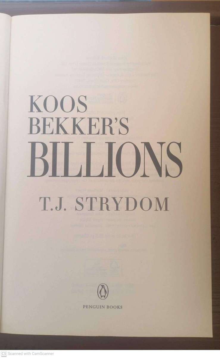 Koos Bekker's Billions --  T. J. Strydom