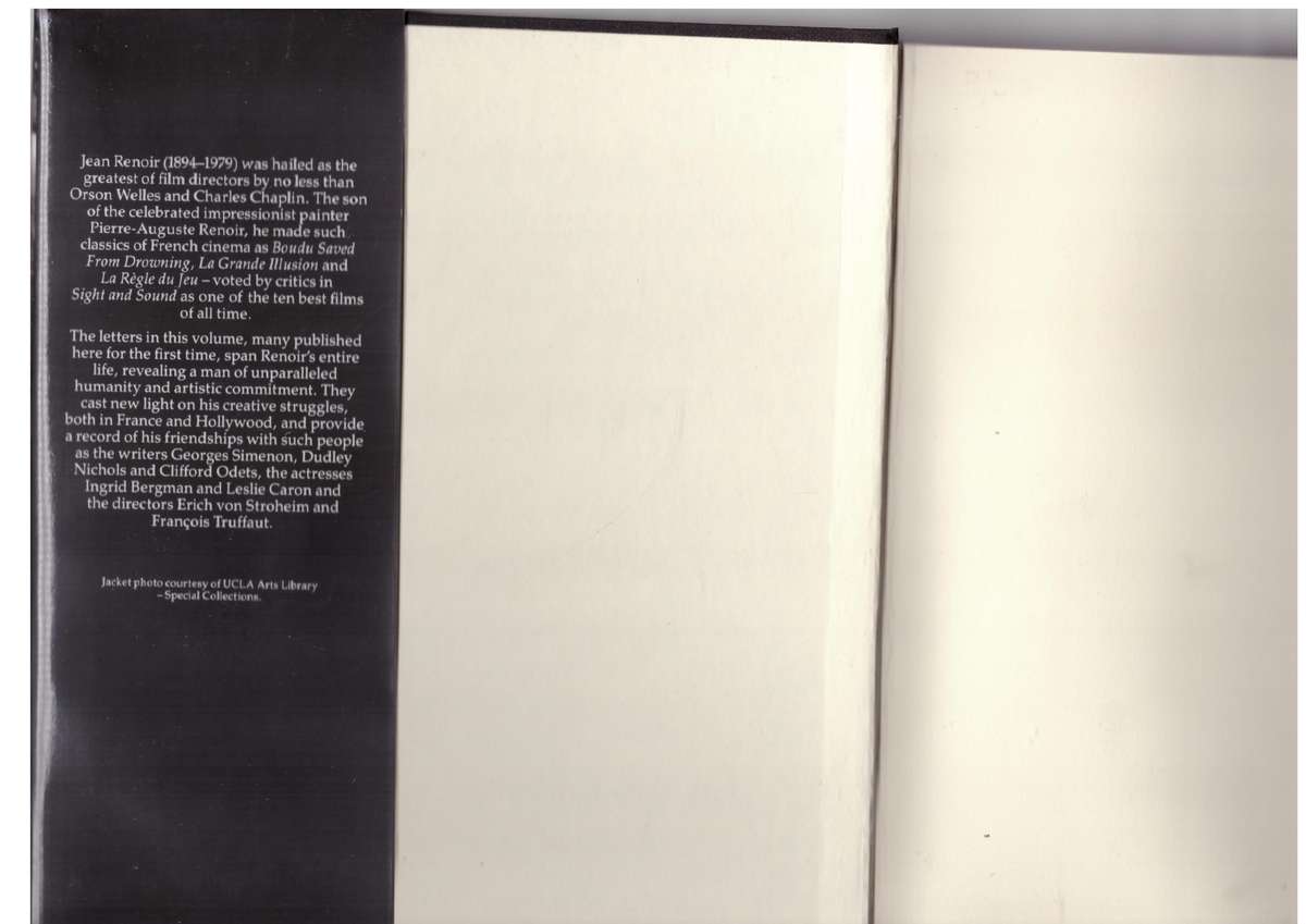 Letters: Jean Renoir -- David Thompson, Lorraine LoBianco [Editors]