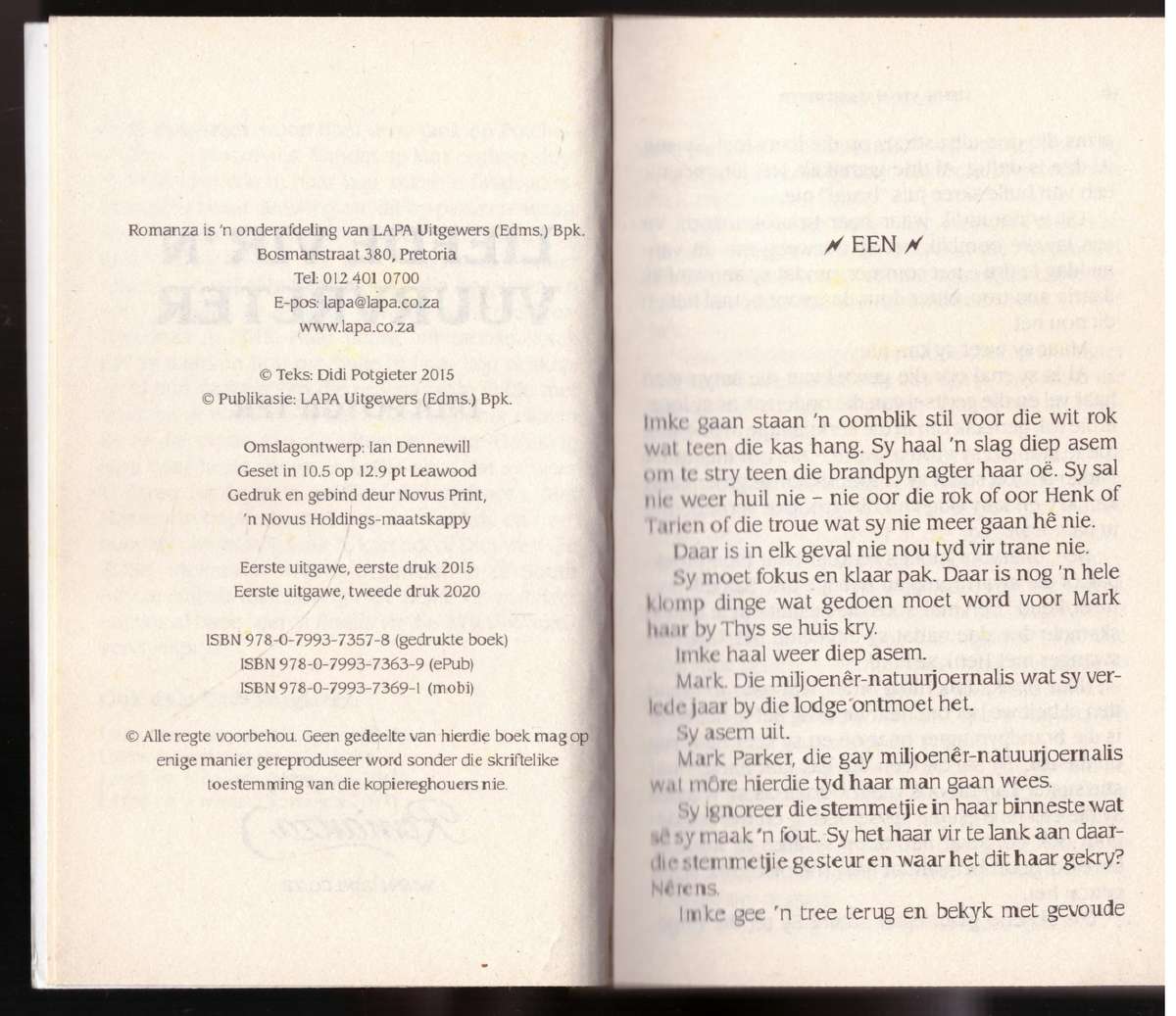 Liefde vir 'n Vuurvreter -- Didi Potgieter