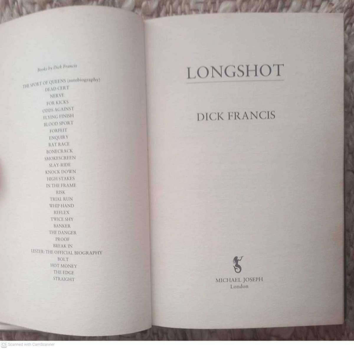 Longshot -- Dick Francis